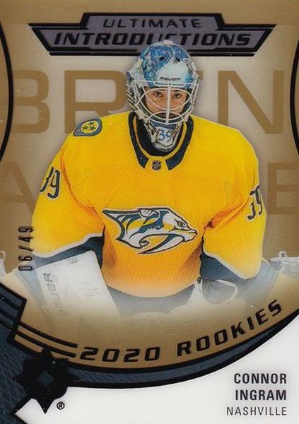 insert RC karta CONNOR INGRAM 20-21 UD Ultimate Introductions Gold /49